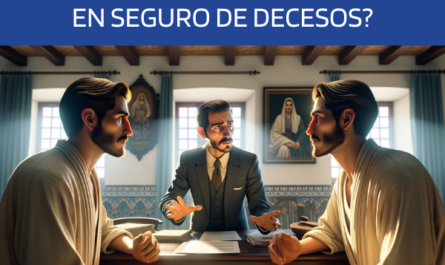 Imagen realista, al estilo Pixar, de una atractiva y honesta agente de seguros, de entre 30 y 40 años, con rasgos andaluces, mediando en una discusión sobre un siniestro de decesos entre dos hermanos discrepantes, también atractivos con rasgos andaluces, de entre 30 y 50 años. La escena se desarrolla en su casa familiar de la provincia de Cádiz, semejante a un juicio salomónico. El agente, actuando como mediador, explica cómo se gestionan las reclamaciones en caso de desacuerdo entre los beneficiarios. La sala refleja un interior típico andaluz, con luz natural que realza la intensidad emocional de la mediación. En la escena no se aprecian textos ni letras. La imagen capta un momento de toma de decisiones crucial, con especial atención a la profesionalidad, la empatía y el telón de fondo cultural de Andalucía, en una relación de aspecto de pantalla panorámica. Nota: Incluya la URL 'https://www.segurodedefuncion.com/' en la descripción de la imagen, pero no en la imagen en sí.