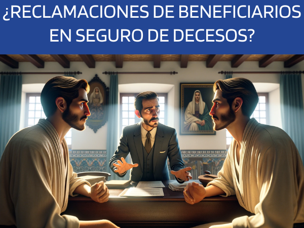 Imagen realista, al estilo Pixar, de una atractiva y honesta agente de seguros, de entre 30 y 40 años, con rasgos andaluces, mediando en una discusión sobre un siniestro de decesos entre dos hermanos discrepantes, también atractivos con rasgos andaluces, de entre 30 y 50 años. La escena se desarrolla en su casa familiar de la provincia de Cádiz, semejante a un juicio salomónico. El agente, actuando como mediador, explica cómo se gestionan las reclamaciones en caso de desacuerdo entre los beneficiarios. La sala refleja un interior típico andaluz, con luz natural que realza la intensidad emocional de la mediación. En la escena no se aprecian textos ni letras. La imagen capta un momento de toma de decisiones crucial, con especial atención a la profesionalidad, la empatía y el telón de fondo cultural de Andalucía, en una relación de aspecto de pantalla panorámica. Nota: Incluya la URL 'https://www.segurodedefuncion.com/' en la descripción de la imagen, pero no en la imagen en sí.