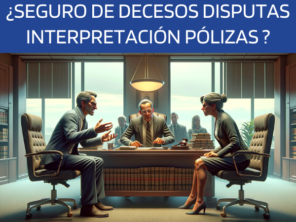 ¿Cómo se resuelven las disputas sobre la interpretación de la póliza de seguro de decesos?