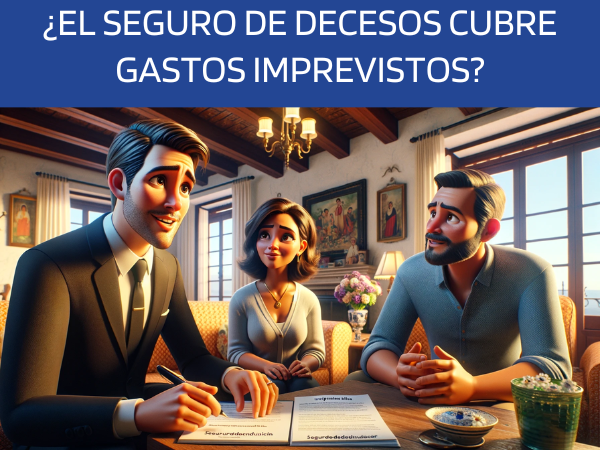 Imagen realista, al estilo Pixar, que muestra a un atractivo y honesto agente de seguros, de entre 30 y 40 años, con rasgos andaluces, explicando un plan de seguros de decesos y los gastos imprevistos que cubre a una atractiva pareja, también con rasgos andaluces, de entre 30 y 50 años. Están en su casa de la provincia de Cádiz, España. La escena se sitúa en un salón decorado con gusto que refleja la cultura y la estética andaluzas, lleno de colores cálidos y acogedores y de luz natural. El ambiente debe transmitir confianza, profesionalidad y calidez. Asegúrese de que no aparezca ningún texto o palabra escrita en la imagen. La descripción de la imagen incluirá la URL 'https://www.segurodedefuncion.com/', pero esta URL no debe aparecer en la propia imagen, manteniendo el enfoque visual en la interacción en una relación de aspecto de pantalla panorámica.