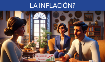 Imagen realista, al estilo Pixar, de una atractiva y honesta agente de seguros, de entre 30 y 40 años, con rasgos andaluces, que participa en la explicación detallada de un plan de seguros de decesos. El agente responde a la pregunta de la pareja sobre si el seguro se ajusta a la inflación o a cambios económicos significativos. La atractiva pareja andaluza, de entre 30 y 50 años, escucha atentamente en su acogedora y bien decorada casa de Cádiz. La escena capta un momento de conversación reflexiva, destacando la profesionalidad del agente y el atento interés de la pareja. El escenario es rico en detalles culturales, reflejando el vibrante estilo de vida andaluz, sin texto ni letras en la imagen. Nota: La URL 'https://www.segurodedefuncion.com/' se menciona en la descripción de la imagen, pero no aparece en ella. La escena debe irradiar calidez, confianza y autenticidad regional, en una relación de aspecto de pantalla panorámica.